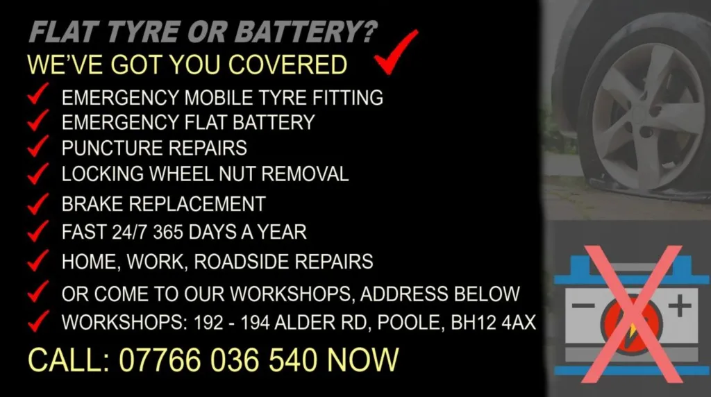 Flat Tyre or Battery We've Got You Covered